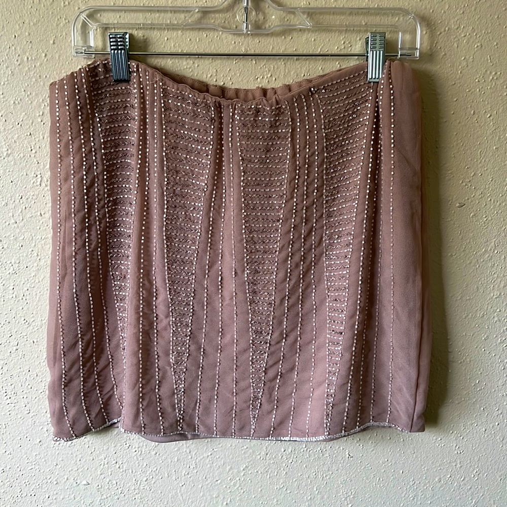 Lauren Conrad Pink Beaded Skirt